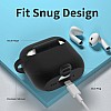Slim Silicone Shockproof Protective Cover for Apple AirPods 4th Generation - Black