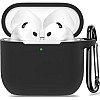 Slim Silicone Shockproof Protective Cover for Apple AirPods 4th Generation - Black