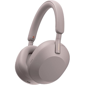 Sony WH-1000XM5 Bluetooth Over-Ear Noise Cancelling Headphones - Smoky Pink