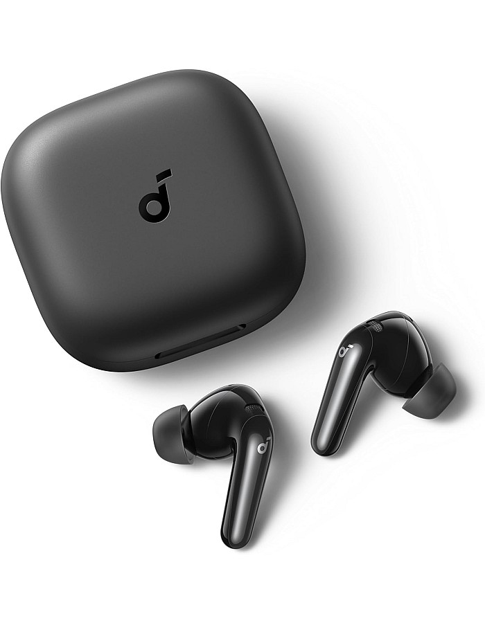 SoundCore P31i by Anker, Real-Time Adaptive Noise Cancelling, Hi-Res Sound, Translation Earbuds, 50H Playtime, Wireless Earbuds, Bluetooth Earphones, Spatial Audio, Fast Charging, IP55, Black