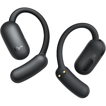 Soundcore AeroFit 2 by Anker, Open-Ear Headphones, Adjustable Ear Hooks, Snug Fit, Rich Bass, Hi-Res Wireless Audio,42H Play,Bluetooth 5.4,Wireless Charging,IP55,AI Clear Calls,Open-Ear Earbuds,Black