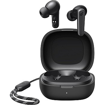 Soundcore By Anker R50i True Wireless Earbuds 10mm Drivers, Big Bass, Bluetooth 5.3, 30H Playtime, IPX5-Water Resistant, AI Clear Calls with 2 Mics, 22 Preset EQs via App, Black, 18 Months Warranty