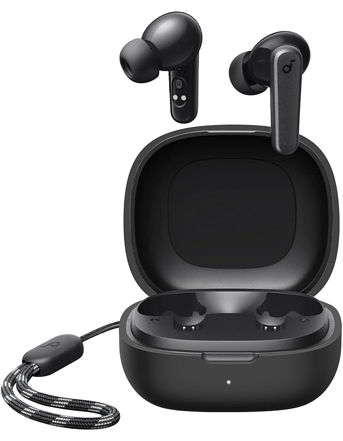 Soundcore By Anker R50i True Wireless Earbuds 10mm Drivers, Big Bass, Bluetooth 5.3, 30H Playtime, IPX5-Water Resistant, AI Clear Calls with 2 Mics, 22 Preset EQs via App, Black, 18 Months Warranty