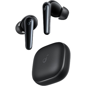 Soundcore Liberty 5 by Anker, Noise-Cancelling Wireless Earbuds, 2x Stronger Voice Reduction, Adaptive Noise Cancellation, Fast Charging, Dolby Audio, 6-Mic AI Clear Calls,18 Months Warranty, Black