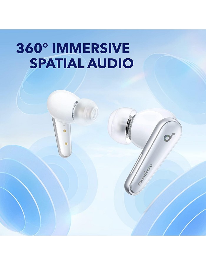 Soundcore by Anker Liberty 4, Noise Cancelling Earbuds, True Wireless Earbuds with ACAA 3.0, Spatial Audio with Dual Modes, All-New Heart Rate Sensor