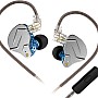 Yinyoo KZ ZSN PRO in Ear Earphones Balanced Armature Driver Hybrid Technology 1DD 1BA Earphone Earbuds Comfortable Ear Noise Cancelling Headphones for Cell Phone Android Women Men Girl(Blue with mic)