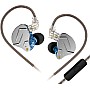 Yinyoo KZ ZSN PRO in Ear Earphones Balanced Armature Driver Hybrid Technology 1DD 1BA Earphone Earbuds Comfortable Ear Noise Cancelling Headphones for Cell Phone Android Women Men Girl(Blue with mic)