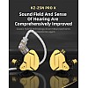 Yinyoo KZ ZSN PROX in Ear Earphones Balanced Armature Driver Hybrid Technology 1DD 1BA Earphone Earbuds Comfortable Ear Noise Cancelling Headphones for Cell Phone Android Women Men Girl (mic, Black)
