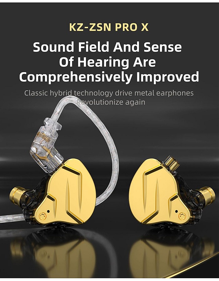 Yinyoo KZ ZSN PROX in Ear Earphones Balanced Armature Driver Hybrid Technology 1DD 1BA Earphone Earbuds Comfortable Ear Noise Cancelling Headphones for Cell Phone Android Women Men Girl (mic, Black)