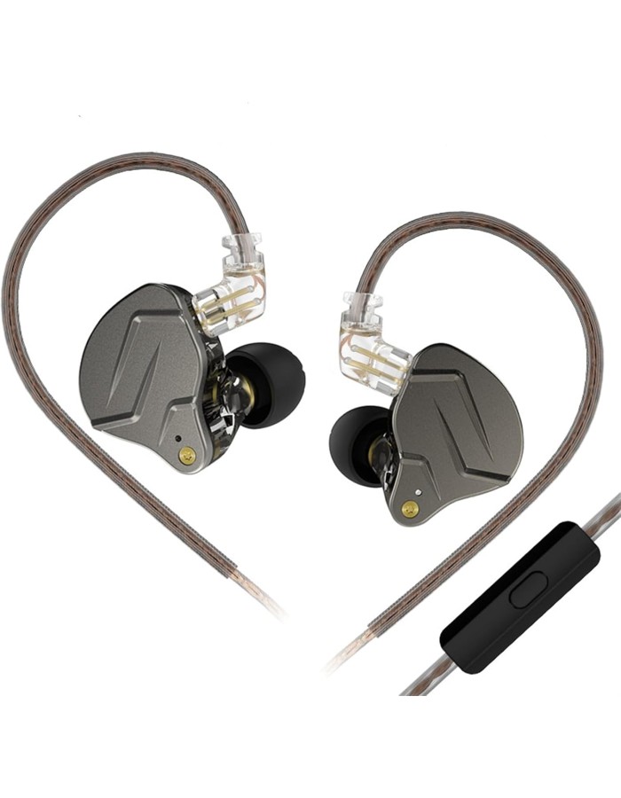 Yinyoo KZ ZSN Pro in Ear Buds Earphones Hybrid Dynamic Driver Balanced Armature Earbuds Headphones Dual Driver 1DD 1BA Deep Bass Stereo Sound Ergonomic Comfortable Earphones(Gray mic)