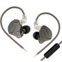 Yinyoo KZ ZSN Pro in Ear Buds Earphones Hybrid Dynamic Driver Balanced Armature Earbuds Headphones Dual Driver 1DD 1BA Deep Bass Stereo Sound Ergonomic Comfortable Earphones(Gray mic)