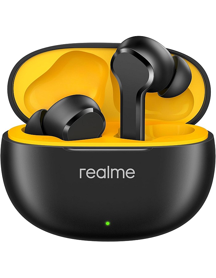 realme Buds T110 with AI ENC for Calls, Upto 38 Hours of Playback and Fast Charging Bluetooth Headset (Punk Black, True Wireless)