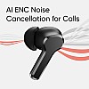 realme Buds T110 with AI ENC for Calls, Upto 38 Hours of Playback and Fast Charging Bluetooth Headset (Punk Black, True Wireless)
