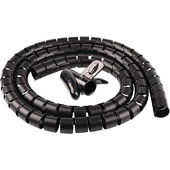 10FT Cable Management Sleeve Cord Bundler 0.8
