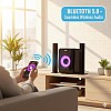 مكبر صوت منزلي FT-222 2.1 بقوة 80 واط RMS مزود بتقنية Bluetooth ومنفذ USB/SD وAUX وراديو مع ريموت كنترول