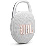 JBL Clip 5 - Ultra-Portable, Waterproof & Dustproof Bluetooth Speaker, Big Pro Sound with Punchy bass, Integrated Carabiner, Up to 12 Hours of Play, Made in Part with Recycled Materials (White)