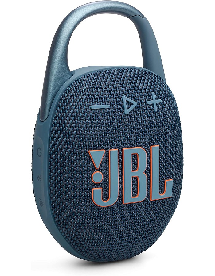 JBL Clip 5 - Ultra-Portable, Waterproof & Dustproof Bluetooth Speaker, Big Pro Sound with punchy bass, Integrated carabiner, Up to 12 Hours of Play, Made in part with recycled materials (Blue)