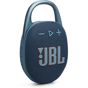JBL Clip 5 - Ultra-Portable, Waterproof & Dustproof Bluetooth Speaker, Big Pro Sound with punchy bass, Integrated carabiner, Up to 12 Hours of Play, Made in part with recycled materials (Blue)