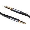 Joyroom SY‑A08 3.5mm Male to Male AUX Audio Cable, 1.2 Meter, High‑Quality Sound Transfer - Black (12‑Month Warranty)