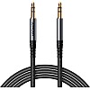 Joyroom SY‑A08 3.5mm Male to Male AUX Audio Cable, 1.2 Meter, High‑Quality Sound Transfer - Black (12‑Month Warranty)