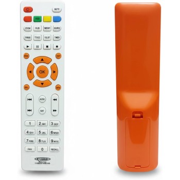REMOTE RECEIVER ANTI-BREAKAGE – Remote Control Unbreakable and Completely Safe for Kids, Works Stably with Various Types of Receivers Easy to Use, Available in Many Unique Colors (White Orange)