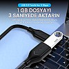 كابل من فيججيج بطول 1 متر نوع USB 3.0 متوافق مع الكمبيوتر واللابتوب وأجهزة الألعاب