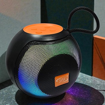 YF-811 Subwoofer Bluetooth Speaker, Portable Wireless Speaker with RGB LED Light, AUX Port, USB, Micro SD and FM Radio, Rechargeable Battery, Portable Wireless Bluetooth Speaker (Black)