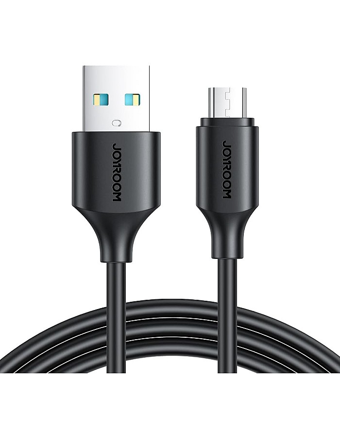 كابل بيانات للشحن السريع 3 أمبير USB نوع A إلى مايكرو بطول 1 م S-UM018A9 من جوي روم، لون أسود