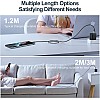 Joyroom JR‑S‑CC100A10 Extraordinary Series 100W USB‑C to USB‑C Fast Charging & Data Cable, Nylon Braided, 1.2 m – High‑Speed PD Charging and 480 Mbps Sync – White | 12 Months Warranty