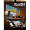 كيبل USB 4 من لدنيو 240 وات USB-سي إلى USB-سي 40 جيجابايت نقل التاريخ 8K 60 هرتز او مزدوج 4K 60 هرتز-1 م متوافق مع آيفون 15/آيفون 16/s22 الترا/s23 الترا/s24 الترا