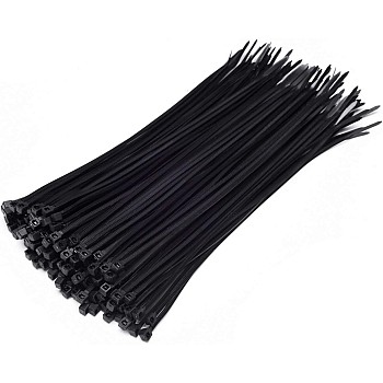 Zip Ties, 100 Pcs 20 CM Cable Tie, Adjustable Durable Self locking Nylon Zip Cable Ties for Home Office Garage Workshop