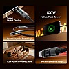 كابل شحن سريع USB-C إلى USB-C بقدرة 100 وات و5 أمبير ومزامنة بيانات عالية السرعة للأجهزة بمنافذ USB-C OCD-175CC، كابل شحن من اورايمو، بطول 1.2 م ولون أسود