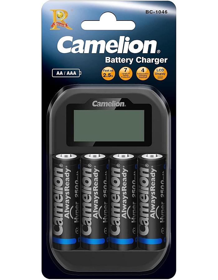 Camelion battery charger bc 1046 + aa 2100mah bp4