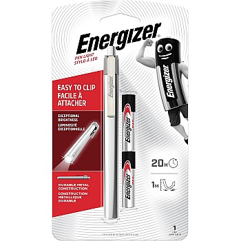 Energizer Penlite LED Torch with 2 x AAA Alkaline Batteries, Black