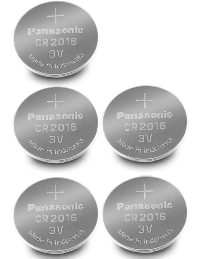 Multi Pack- 5 x Panasonic CR2016 3v Lithium batteries