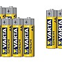 Varta Superlife Zinc Carbon Battery Set, 1.5 Volts, Size AA - 12 Batteries