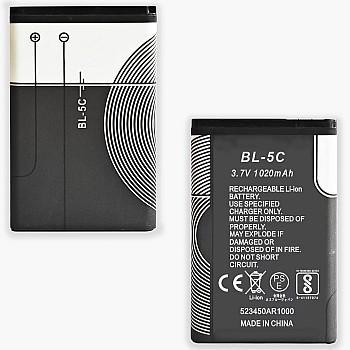 XHDATA BL-5C 3.7V 1020mAh Rechargeable Battery for Radio 2 Pieces