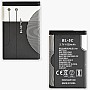 XHDATA BL-5C 3.7V 1020mAh Rechargeable Battery for Radio 2 Pieces