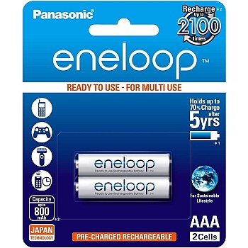 eneloop AAA Rechargeable Battery, Pack of 2