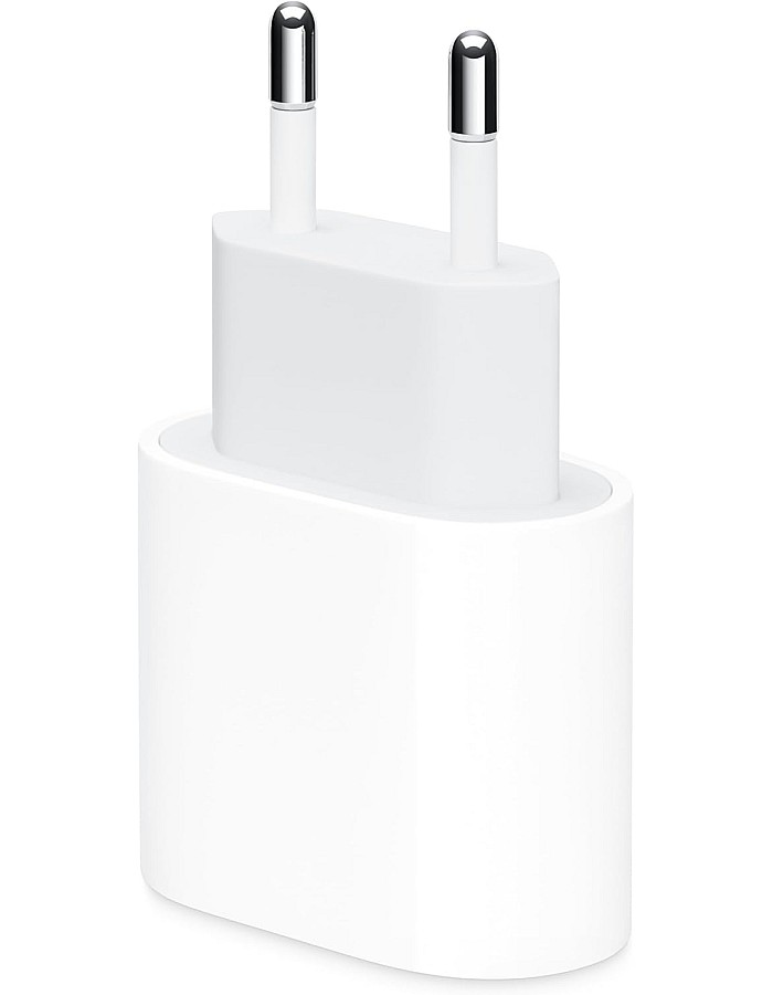 محول شاحن ابل 20 وات منفذ USB-C، أبيض