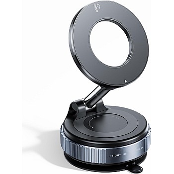 REOKILY 2026 Upgraded Vacuum Magnetic Car Phone Holder 360° Reinforced 96LBS Ultra Suction Cup Phone Mount for MagSafe Cell Phone Holders for Your Car/Gym/Mirror Mount for iPhone & Android