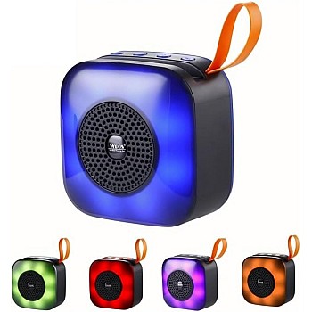 Sub Bluetooth Speaker With Phone Holder – Portable Wireless Subwoofer RGB LED with AUX Input and Rechargeable Battery for Smartphones, TV,Tablets, and Computers (Multicolor)