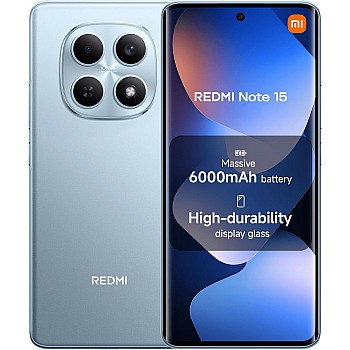 XIAOMI Redmi Note 15 Smartphone (6+128 GB) – Ultra-thin design, IP64 water protection, 108 MP camera, 6.77