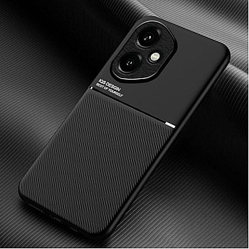 fascination phone case compatible with Honor 400 Classic shockproof silicone soft tpu leather hard pc mobile phone Magnetic Shockproof PC + TPU Phone Case for Honor 400 (Black)