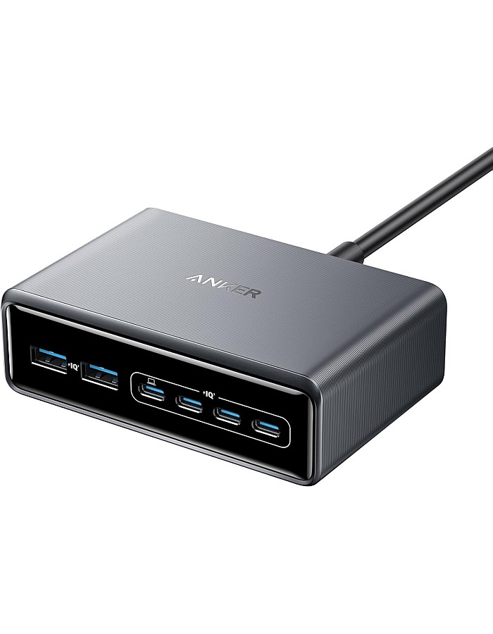 انكر شاحن برايم (200 واط، 6 منافذ، جان) [متوافق مع معايير تقنية PSE/ متوافق USB PD] ماك بوك، PD، كمبيوتر ويندوز، ايباد، ايفون، جالكسي، اندرويد، اله