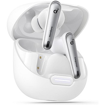 Anker soundcore Liberty 4 NC Wireless Noise Cancelling Earbuds, Adaptive Noise Cancelling to Ears and Environment, Hi-Res Sound, 50H Battery, Wireless Charging, Bluetooth 5.3 - White