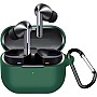 Dl3 Mobilak Compatible with Samsung Galaxy Buds3 FE/Galaxy Buds 3 FECase Cover, Soft Silicone Shockproof Protective Case Wireless Earbuds with Carabiner, Front LED Visible (Green)