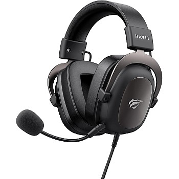 HAVIT H2002d Gaming Headsets for PS4, PS5, PC, Xbox Series X|S, Xbox One Controller Gaming Headphones with Mic - 53mm Drivers - Durable Aluminum Frame