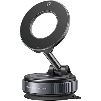 Joyroom JR-ZS501 Magnetic Car Phone Holder Dashboard Mount; Premium Ultra-Strong Magnet with Effortless One-Handed Mounting; Stable & Secure 360° Rotation Magnetic Phone Bracket – Black.
