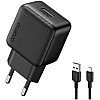 Oraimo OCW-1111EM Fast Charging Wall Charger With Micro Cable – Compact 2A USB Power Adapter, Universal Compatibility, Stable & Safe Charging for Smartphones, Tablets & More – Black